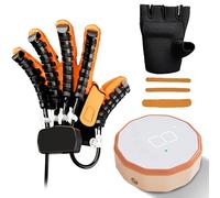 GCZQYAM Guante robótico de rehabilitación para hemiplejia por Ictus, Entrenador de Mano robótico con Espejo de Masaje calefactado, Equipo de recuperación de Mano con órtesis de Dedo Left Hand L