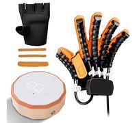 GCZQYAM Guante robótico de rehabilitación para hemiplejia por Ictus, Entrenador de Mano robótico con Espejo de Masaje calefactado, Equipo de recuperación de Mano con órtesis de Dedo Right Hand L