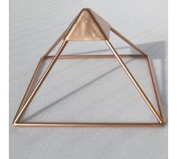 GCZQYAM Pirámide de Cobre de 11 Pulgadas para energía curativa de meditación, pirámide para curación, meditación piramidal, Accesorio de meditación piramidal