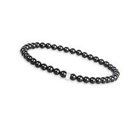 GD GOOD.designs Pulsera de turmalina para mujer con piedras naturales auténticas y perla de plata 925 - brazalete de piedras preciosas I Pulsera de cuentas con perlas de piedra natural de 4 mm