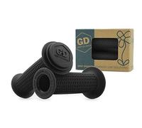 GD Grip Division ® Puños de Bicicleta para niños con protección contra Impactos y protección antirimpactos, sin sustancias nocivas, para Manillar de 22,2 mm, Color Negro