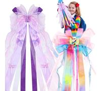 GD HUA Lazo Grande de Cinta Lazo de Organza Lazo Decorativo para Regalos Favores de Comunión Bautizo Bautismo Boda Cumpleaños Fiestas Decoración para Manualidades de Bricolaje de Escolar