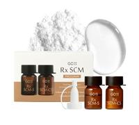 GD11 SCM - Ampolla exosoma de 2 pasos, polvo liofilizado de 2,07 ml + activador de humedad de 5 ml, con CICA, pantenol y ceramida, K-Beauty Gentle Skin Hydration, 1 par (5,000 ppm Exosomas + activador
