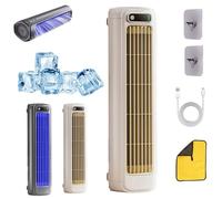 GDAONUDK 2025 Aire Acondicionado Brizaac Cooling Ace, con 3 Velocidades Y Pantalla TáCtil LED, Silencioso, for Dormitorio Y Oficina(Apricot white)