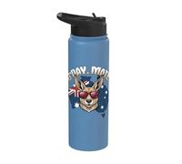 G'Day Mate Australia Day Australia mapa bandera de Australia Stainless Steel Insulated Water Bottle
