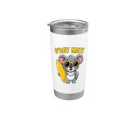 G'Day Mate Australia Day Bandera Australiana Koala Surf Vaso térmico de acero inoxidable de doble pared