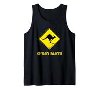 G'Day Mate Funny Canguro Australiano Love Australia Camiseta sin Mangas