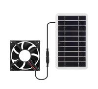 GDBAGKDQK Panel Solar De 5 V CC con Extractor Aire, Refrigerador Verano For Gallinero, Equipo Ventilación Exterior Enfriamiento RáPido