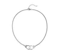 GDBAIXIMY Collar con colgante de cadena clavicular de acero inoxidable para mejores amigos en el crimen y declaración de amistad, regalo de amistad