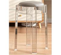 GDBTDL Taburetes Altos de acrílico Transparente, apilables, con cojín para sillas de Comedor, Ideales para reuniones Familiares y Uso en Salones, Estilo Moderno, diseño Transparente.