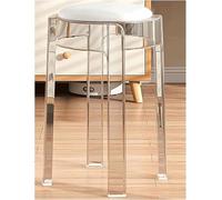 GDBTDL Taburetes Altos de acrílico Transparente, apilables, con cojín para sillas de Comedor, Ideales para reuniones Familiares y Uso en Salones, Estilo Moderno, diseño Transparente.