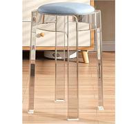 GDBTDL Taburetes Altos de acrílico Transparente, apilables, con cojín para sillas de Comedor, Ideales para reuniones Familiares y Uso en Salones, Estilo Moderno, diseño Transparente.