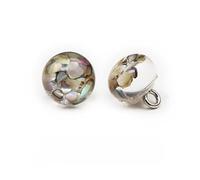 GDBZS 20pcs 10 mm Light Blue Bola pequeña Bola Redonda Pearl Butones de Perla Redonda Botones Decorativos para la elaboración de Tela Botón de Resina