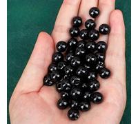 GDBZS 6pcs IMITICIÓN DE 10 mm Piedra pequeña Bola Redonda Pearl Botones de Perla Media Red Redonda Botones Decorativos para la elaboración de Tela Botón de Resina