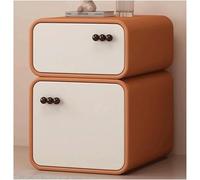 GddOGUK Pequeña mesita de Noche para la Sala de Estar Mesa de Noche de la habitación de la Sala de Estar Moderna de Madera Maciza con 2 cajones Mesa al Final de Almacenamiento