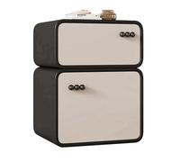 GddOGUK Pequeña mesita de Noche para la Sala de Estar Mesa de Noche de la habitación de la Sala de Estar Moderna de Madera Maciza con 2 cajones Mesa al Final de Almacenamiento