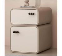 GddOGUK Pequeña mesita de Noche para la Sala de Estar Mesa de Noche de la habitación de la Sala de Estar Moderna de Madera Maciza con 2 cajones Mesa al Final de Almacenamiento