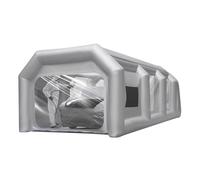 Gdetnysty Cabina de pulverización inflable portátil de 13 pies, tienda de campaña inflable gris para coche, moto, pintura, hobby, taller, garaje, almacenamiento al aire libre, montaje rápido, filtro