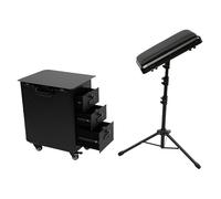 Gdetnysty Rolling Make-up Case Acryl Platte Tattoo mit Räder Kosmetik Koffer Kosmetikkoffer Makeup Trolley Beauty Schminkkoffer Friseurkoffer 42x28x53 cm 20 kg Traglast leise Rollen, metálico, 42 × 28