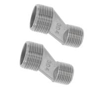 Gdfnmogo 2 conectores de ducha compensados de acero inoxidable de 1/2 a 3/4 macho de lectura en S para bañera con patas de garra, brazo de ducha de montaje en pared y tubo de ducha expuesto para