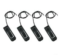 Gdfnmogo 4 clips de aleta de tabla de surf, kit de hebilla extraíble para tabla de remo inflable, sistema de fijación de nailon con diseño de bloqueo deslizante, fácil de instalar, color negro