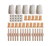 Gdfnmogo 50 piezas de consumibles de corte de plasma extendidos para antorchas PT-31, PT31, JG-40, LG40 - Compatible con CUT-40, CUT-40D, LGK-40, CT312, CT518, Super160 Series
