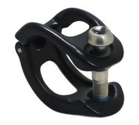 Gdfnmogo Abrazadera de metal tipo H, para palancas de cambios y palancas de freno SRAM X, anillo adaptador ajustable, para control remoto RockShox XLoc, montaje de manillar que ahorra espacio negro