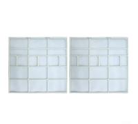 Gdfnmogo Accesorios de filtro de aire acondicionado para colgar en la unidad interior, cubierta de protección a prueba de polvo, fácil instalación, material plástico duradero, paquete de 2 (29,5 x