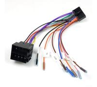 Gdfnmogo Adaptador de arnés de cableado de 20 pines a ISO para interfaz de audio de radio de coche, convertidor de cable ABS negro con ajuste de alta universalidad, instalación directa