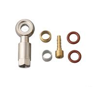 Gdfnmogo Adaptador de banjo de inserción de manguera hidráulica, para frenos Magura MT4 MT5 MT6 MT7 MT8, conector de metal plateado, para piezas de ciclismo de bicicleta (C)