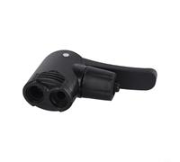 Gdfnmogo Adaptador de boquilla, doble cabezal para válvulas y válvulas, capacidad de 150 PSI, material ABS, rendimiento duradero, para mantenimiento de bicicleta