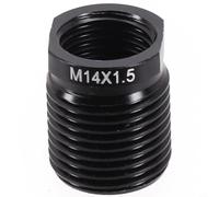 Gdfnmogo Adaptador de perilla de palanca de cambios de aleación de aluminio con rosca interior para pomos de cambio M8 x 1,25, M10 x 1,5 y para pomos de palanca de cambios M14 x 1,5, color negro (para