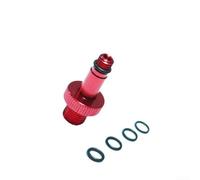 Gdfnmogo Adaptador de válvula de aire de choque trasero de aleación, para RockShox y herramienta de bomba de bicicleta con sellos, rojo