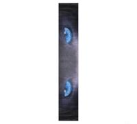 Gdfnmogo Adhesivo 3D para parabrisas de coche, calcomanía de PVC con diseño transparente y resistente a la decoloración, para parte delantera o trasera, decoración gráfica o terrorífica (ojos azules)