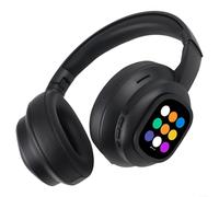 Gdfnmogo Ai Translation Auriculares inalámbricos, pantalla táctil LCD a todo color desmontable, soporte de 169 idiomas, tiempo de reproducción de 46 horas, carga tipo C, construcción ABS