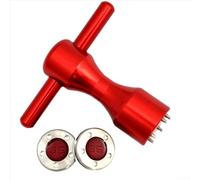 Gdfnmogo Aircraft - Llave inglesa G de 2 piezas con juego de pesas de 5 a 40 g, goma de club, incluye anillos protectores de putter y peso para (rojo)