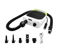 Gdfnmogo Aire eléctrico con medidor digital, 12 V, portátil, doble función, inflado y desinflado para tabla de remo, kayaks y barcos inflables, 20