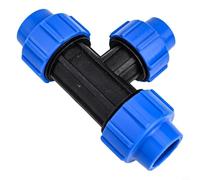 Gdfnmogo Ajuste en T reductor de polietileno, 25 mm x 20 mm x 25 mm, junta de tubería de agua de plástico PP/PVC/goma para riego, jardinería y producción agrícola, resistente a la presión de 16 bar