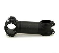 Gdfnmogo Aleación de aluminio recubierto de carbono para vástago de bicicleta para bicicletas de carretera y montaña, ángulo de 6°/17°, abrazadera de manillar de 31,8 mm, longitud de 60-120 mm