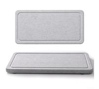 Gdfnmogo Alfombrilla de gestión de agua para encimera de fregadero hecha de diatomita para secar tazas y recipientes después del proceso de limpieza (C-20 x 10 cm)