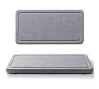 Gdfnmogo Alfombrilla de gestión de agua para encimera de fregadero hecha de diatomita para secar tazas y recipientes después del proceso de limpieza (B-20 x 10 cm)