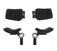 Gdfnmogo Almohadillas de carbono para manillar de bicicleta, almohadillas de repuesto para aerobars de ciclismo, coderas de espuma suave para entrenamiento de triatlón y carreras