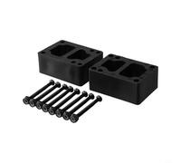 Gdfnmogo Almohadillas elevadoras de juntas de goma de 30 mm con pernos de 53 mm para monopatín y longboard, amortiguadores de doble balancín, espaciadores de rueda y juego de herramientas
