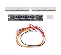 Gdfnmogo Analizador de espectro de audio de doble canal de 12 bits LED VU medidor con velocidad ajustable para kit de bricolaje de 7-12 V, tablero indicador de nivel de música (piezas)