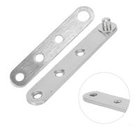 Gdfnmogo Bisagra de puerta de acero inoxidable con eje giratorio de 360 grados para seguridad del hogar, bisagra de acción suave resistente con diseño de agujero de tornillo avellanado, color plateado