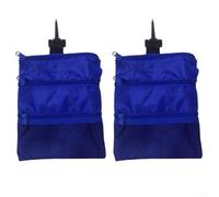 Gdfnmogo Bolsa y 28 x 17 pulgadas, color rojo/negro/azul con gancho para bolsa, organizador de tela, camisetas de almacenamiento de bolas de 5 cm para paquete de 2 (azul)