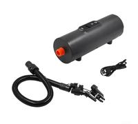 Gdfnmogo Bomba de aire de alta presión para exteriores para tienda inflable y cama de aire con 6 boquillas, bomba eléctrica portátil de 90 W con batería de 2000 mAh, parada automática e inflado