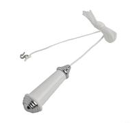 Gdfnmogo Cable de aleación de aluminio para ventilador e interruptor de luz de techo, cable de tracción de 150 cm con mango ergonómico de lágrima, diseño de peso de ruido, blanco/negro (blanco)