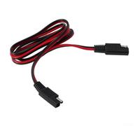 Gdfnmogo Cable de extensión SAE a SAE para motocicleta, coche, RV y para cargadores de batería ATV, cable de carga de 100 cm rojo/negro, PVC-cobre, conexión rápida CC 12 V - 24 V