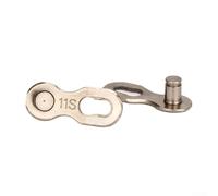 Gdfnmogo Cadena de acero al manganeso chapado en oro, conector de enlace rápido para cadenas de 8 velocidades a 12 velocidades, eslabón reutilizable de una sola pieza, ligero 2,5 g (11 velocidades